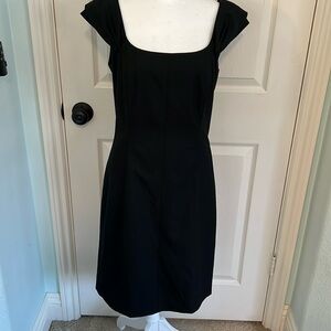 Tahari Arthur S. Levine Black Sheath Dress Size 8